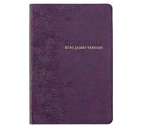 KJV Bible Thinline Large Print (Faux Leather, Purple Floral) (Tascabile)