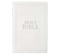KJV Bible Thinline Large Print (Faux Leather, White) (Tascabile)