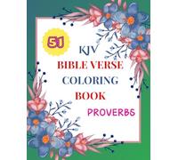 KJV Bible Verse Coloring Book, Large Font Size: 51 Complete Memory Verses from Proverbs with Images Illustrating Verses, Christian Coloring Book, 8.5" X 11" by V&R Provision Market