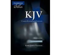 KJV Cameo Reference Bible, Black Imitation Leather, Red-letter Text, KJ452:XR Black Imitation Leather: King James Version Black Imitation Leather Cameo Reference Bible