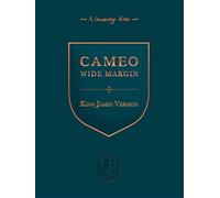 KJV Cameo Wide Margin Reference Edition, Black Goatskin Leather, KJ456:XRME