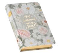 KJV Holy Bible, Compact Vegan Leather Red Letter Edition - Ribbon Marker, King James Version, Gray Floral (KJV Compact Editions)