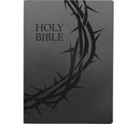 KJV Holy Bible, Crown of Thorns Design, Large Print, Blac (Rilegato in ecopelle)
