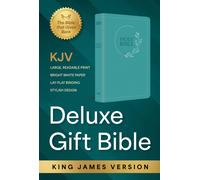 KJV Holy Bible: Deluxe Gift Bible - Turquoise Circle Leaf (Rilegato in ecopelle)