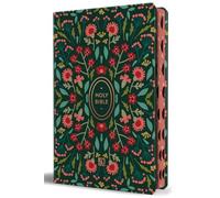 KJV Holy Bible Handy Size Dark with Pink Flowers and Index
