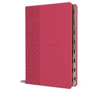 KJV Holy Bible, Large Print Medium format, Fuchsia Faux Leather w/Ri (Tascabile)