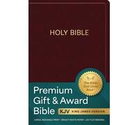 KJV Holy Bible: Premium Gift and Award Bible, Burgundy Im (Rilegato in ecopelle)
