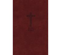 KJV Holy Bible: Value Large Print Thinline, Burgundy Leat (Rilegato in ecopelle)