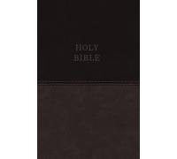 KJV Holy Bible: Value Large Print Thinline, Gray Leathers (Rilegato in ecopelle)