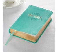 KJV Large Print Compact Teal Red Letters (Rilegato in ecopelle)