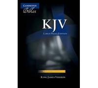 KJV Large Print Text Bible, Black French Morocco Leather, (Rilegato in ecopelle)