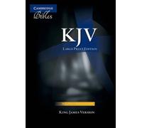 KJV Large Print Text Bible, Black French Morocco Leather, (Rilegato in ecopelle)