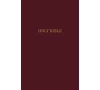 KJV, Pew Bible, Hardcover, Burgundy, Red Letter, Comfort Prin (Copertina rigida)
