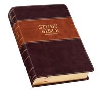 KJV Study Bible (Faux Leather, Two-Tone Brown)