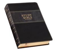 KJV Study Bible Large Print (Faux Leather, Two-Tone Black and Gray)