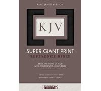 KJV Super Giant Print Bible (Rilegato in ecopelle)