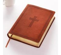 KJV Super Giant Print Lux-Leather Tan (Rilegato in ecopelle)