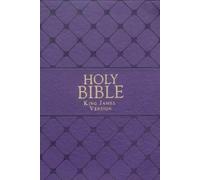 KJV Super Giant Print Purple Red Letters (Rilegato in ecopelle)