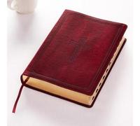 KJV Super Giant Print Red Letters with Thumb-Indexing Bur (Rilegato in ecopelle)