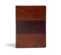 KJV Super Giant Print Reference Bible, Saddle Brown Leath (Rilegato in ecopelle)