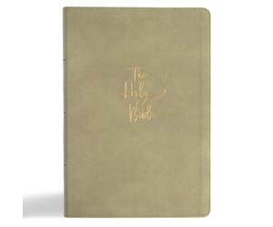 KJV Super Giant Print Reference Bible, Sage Suedesoft Lea (Rilegato in ecopelle)