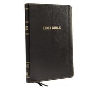 KJV, Thinline Bible, Large Print, Leathersoft, Black, Thumb Indexed, Red Letter, Comfort Print: Holy Bible, King James Version