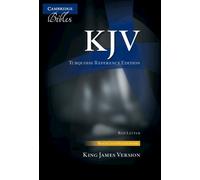 KJV Turquoise Reference Bible, Black Calf Split Leather, (Rilegato in ecopelle)