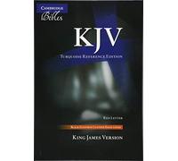 KJV Turquoise Reference Bible, Black Goatskin Leather, Red-letter Text, KJ676:XRL: King James Version Reference Bible, Turquoise, Black Goatskin Leather, Red-letter Text, Kj676:xrl