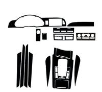KJWPYNF per Audi A6 C6 2005-2011, Pellicola Lucida in Auto Camion Interni Decorazione DIY Adesivo Accessori per Lo Styling dell'auto