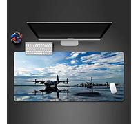 KJXNED Tappetino Mouse Gaming Grande Aereo Dell'Aeroporto Blue Sky 3D One Piece Mouse Pad da Gioco 1000x500 mm Mouse Pad con Base in Gomma Antiscivolo Progettato per Giocatori e Lavoro D'ufficio