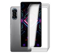 KJYF [4 Pack] Vetro Temperato per Redmi K40 Gaming (6.67"), Ultra Resistente Pellicola Protettiva Schermo Protezione,Durezza 9H AntiGraffio Screen Protector Film