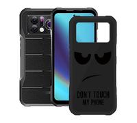 KJYF Cover per Doogee V20 PRO Custodia, Nero Morbido Silicone Ultra Sottile TPU Case Anti-Graffio Antiurto Bumper Protezione Guscio per Doogee V20 PRO (6.43") - Non Toccare