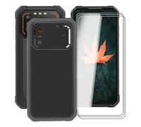 KJYF Cover per IIIF150 Air1 PRO (6.5"), Ultra Sottile Morbido Silicone Custodia Anti-Graffio Protettiva Case con 3 Pezzi Pellicola Vetro Temperato per IIIF150 Air1 PRO - Nero