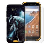 KJYF Cover per Ulefone Armor X6 PRO (5.0"), Ultra Sottile Morbido Silicone Custodia Anti-Graffio Protettiva Case con 1 Pezzi Pellicola Vetro Temperato per Ulefone Armor X6 PRO - WMA16