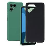 KJYF Custodia Cover per Fairphone 4 (6.3"), Nero Morbido Silicone Ultra Sottile Protezione Case Anti-Graffio Bumper Carino Moda Custodia per Fairphone 4 - Semplice
