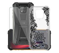 KJYF Custodia Cover per Ulefone Armor 8 5G + Pellicola Protettiva in Vetro Temperato, Transparent Silicone Anti-Giallo TPU Case Cover, Schermo Protettore per Ulefone Armor 8 5G (6.1") - WM108