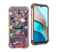 KJYF per Blackview BV7200 Custodia, Trasparente Ultra-Sottile Morbido Silicone Protettivo Case [Anti-Ingiallimento] [Anti-Graffio] Bumper Cover per Blackview BV7200 (6.10") - Amore