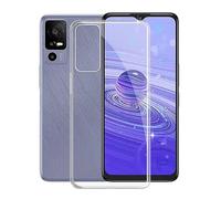 KJYF per TCL 40R 5G Custodia, Trasparente Ultra-Sottile Morbido Silicone Protettivo Case [Anti-Ingiallimento] [Anti-Graffio] Bumper Cover per TCL 40R 5G (6.6") - Cristallo