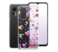 KJYF Per Ulefone Note 14 2022 Custodia, Trasparente Ultra-Sottile Morbido Silicone Protettivo Case [Anti-Ingiallimento] [Anti-Graffio] Bumper Cover per Ulefone Note 14 2022 (6.52") - Amore