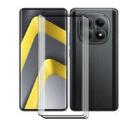 KJYFOANI 3 Pezzi Pellicola Protettiva in Vetro Temperato per Xiaomi Poco M8 (6.77"), Durezza 9H, Anti-Impronte, Senza Bolle, Ultra Clear Resistente Anti Graffio Pellicola Prottetiva