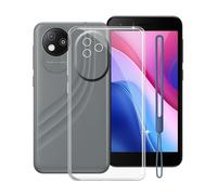 KJYFOANI Cover per ZTE Blade A35 Lite, Custodia TPU in Silicone Flessibile Morbida e Sottile, Trasparente Antiurto Morbido Bumper Protettiva Case per ZTE Blade A35 Lite (4.95") - Cristallo