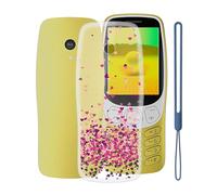 KJYFOANI Custodia Cover per Nokia 3210 2024, Trasparente Morbido Shell Protettivo Custodie, Ultra Sottile Silicone Case Anti-Graffio Guscio per Nokia 3210 2024 (2.40") - Amore rosa