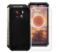 KJYFOANI Custodia Cover per Ulefone Armor 22, Nero + Chiaro Morbido Silicone Ultra Sottile TPU Case Anti-Graffio Antiurto Bumper Protezione Guscio per Ulefone Armor 22 (6.58") - [2 Pezzi]