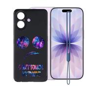 KJYFOANI Custodia per Apple iPhone 17 (6.30"), Nero Silicone Case Ultra Sottile Morbido TPU Anti-Graffio Antiurto Bumper Protettiva Cover per Apple iPhone 17 - Non Mi Toccare.
