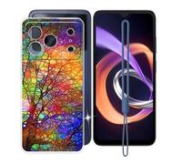 KJYFOANI Custodia per Doogee Note 56 Plus (6.56") Cover Trasparente Ultra Sottile Morbida TPU Silicone Protettiva Case Antiurto Anti-graffio Bumper -Ramo dell'albero