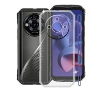 KJYFOANI Custodia per Doogee S118 Pro, Trasparente Morbido Silicone Protettiva Case, Ultra Sottile Anti-Graffio TPU Bumper Cover per Doogee S118 Pro (6.58") - Cristallo