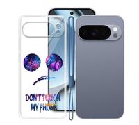 KJYFOANI Custodia per Google Pixel 10 PRO (6.30") Cover Trasparente Ultra Sottile Morbida TPU Silicone Protettiva Case Antiurto Anti-graffio Bumper -Non Mi Toccare.