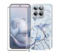 KJYFOANI Custodia per Motorola Edge 70 Fusion (6.78") Case Trasparente Morbida Silicone TPU Cover Antiurto Bumper + Vetro Temperato Pellicola Protettiva 1 Pezzi - da Soli