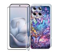 KJYFOANI Custodia per Motorola Edge 70 Fusion (6.78") Case Trasparente Morbida Silicone TPU Cover Antiurto Bumper + Vetro Temperato Pellicola Protettiva 1 Pezzi - Sogni romantici