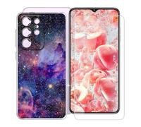 KJYFOANI Custodia per Oukitel C1 Plus (6.52") con 1 X Vetro Temperato Pellicola Protettiva, Morbido Silicone Case - Antigraffio Bumper Cover per - XT89